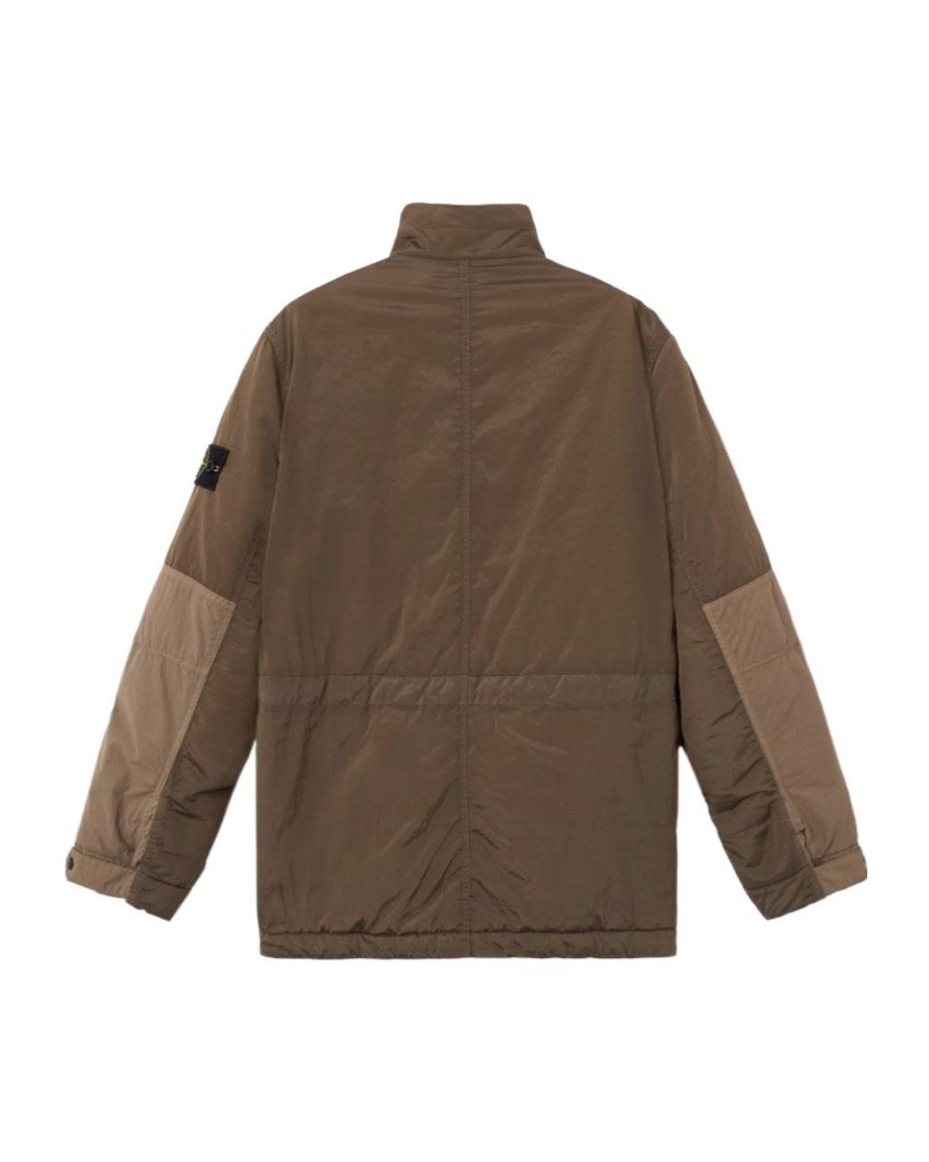 Stone Island Brown Patch Pocket Zip-Up Jacket for men