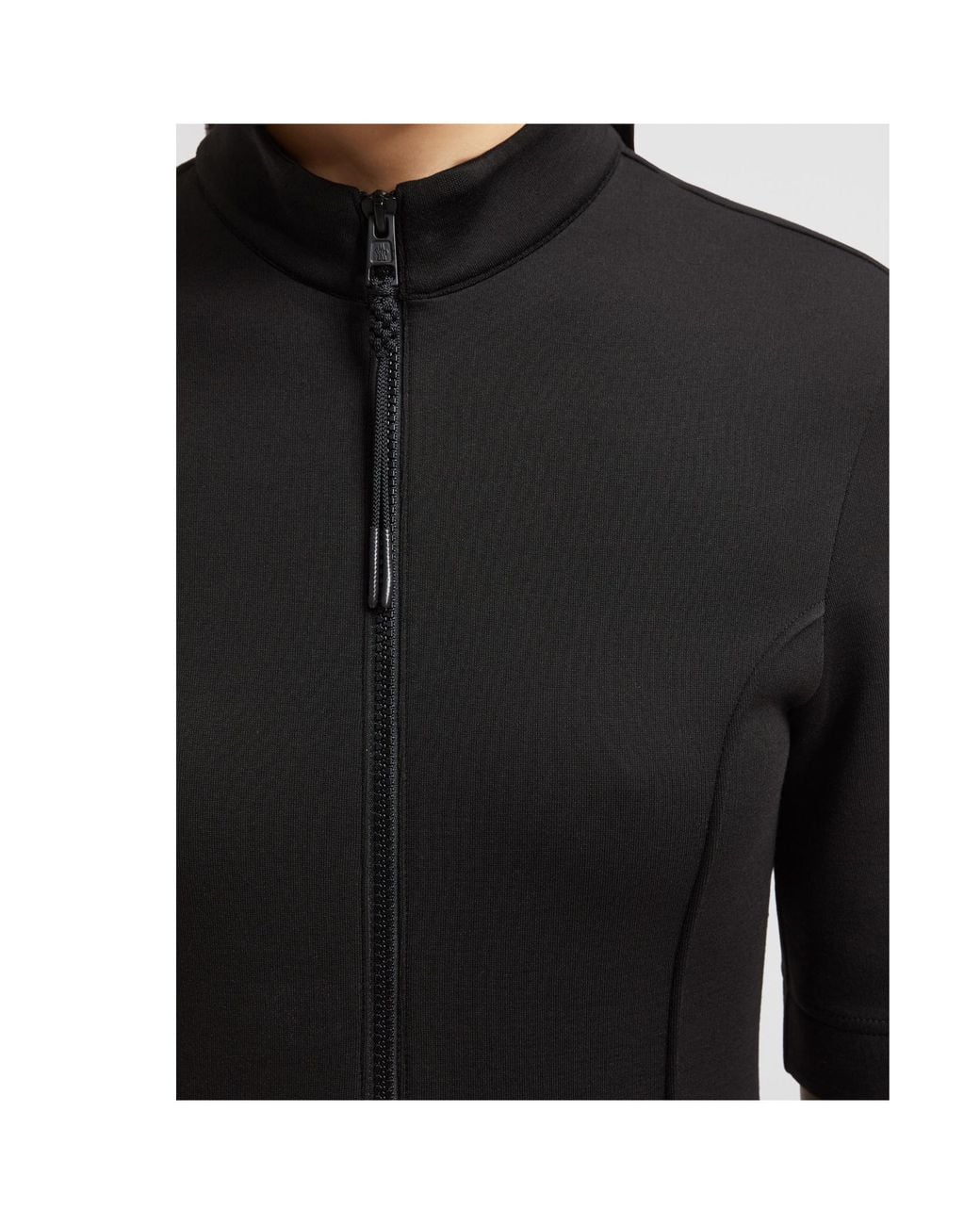 Moncler Black Year Of The Snake Patch Neoprene Mini Dress