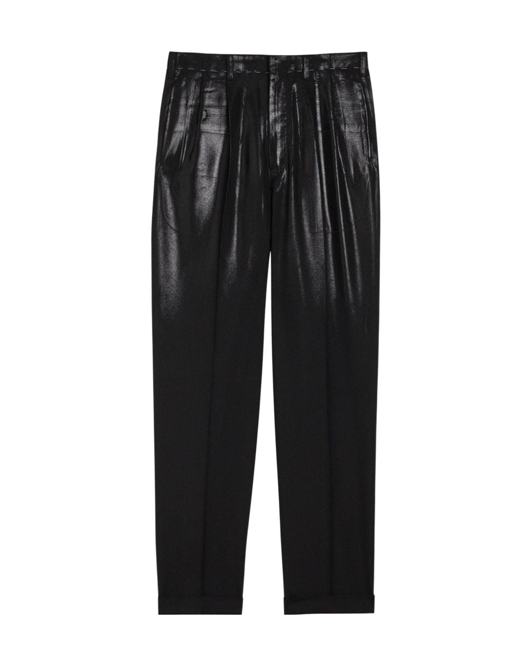 Maison Margiela Black Simple Wool Pants