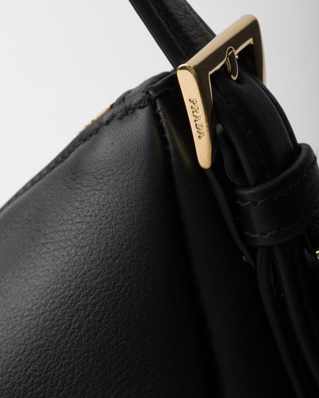 Prada Black Aimée Zipped Large Shoulder Bag