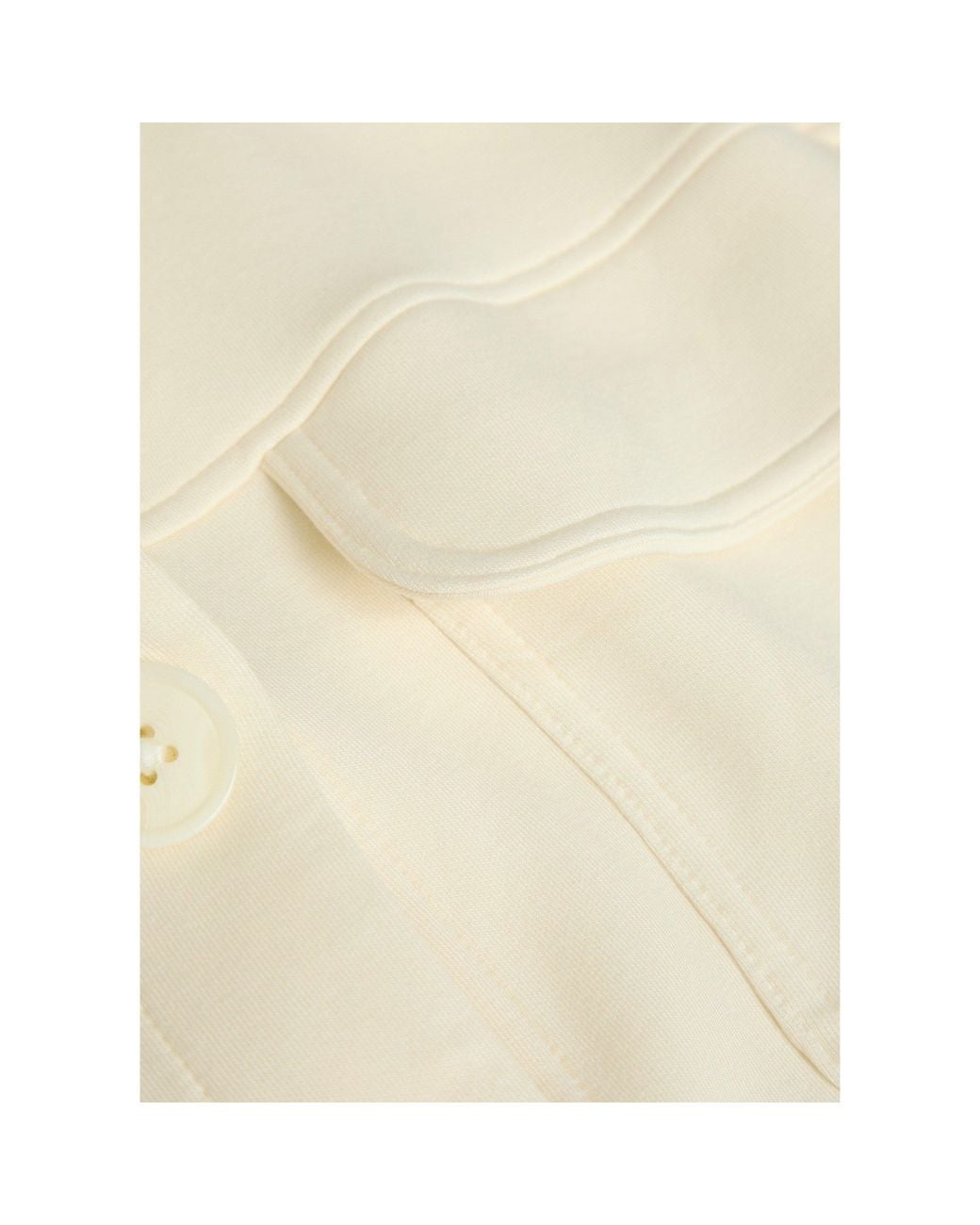 Varley White Stretch-Jersey Cardigan