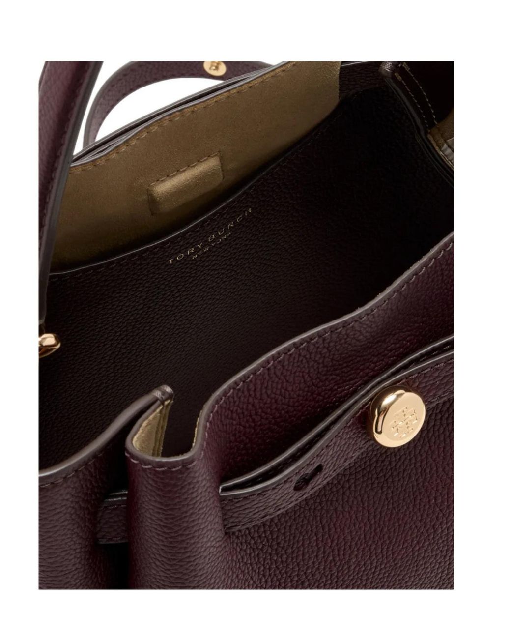 Tory Burch Purple Romy Bucket Shoulder Bag