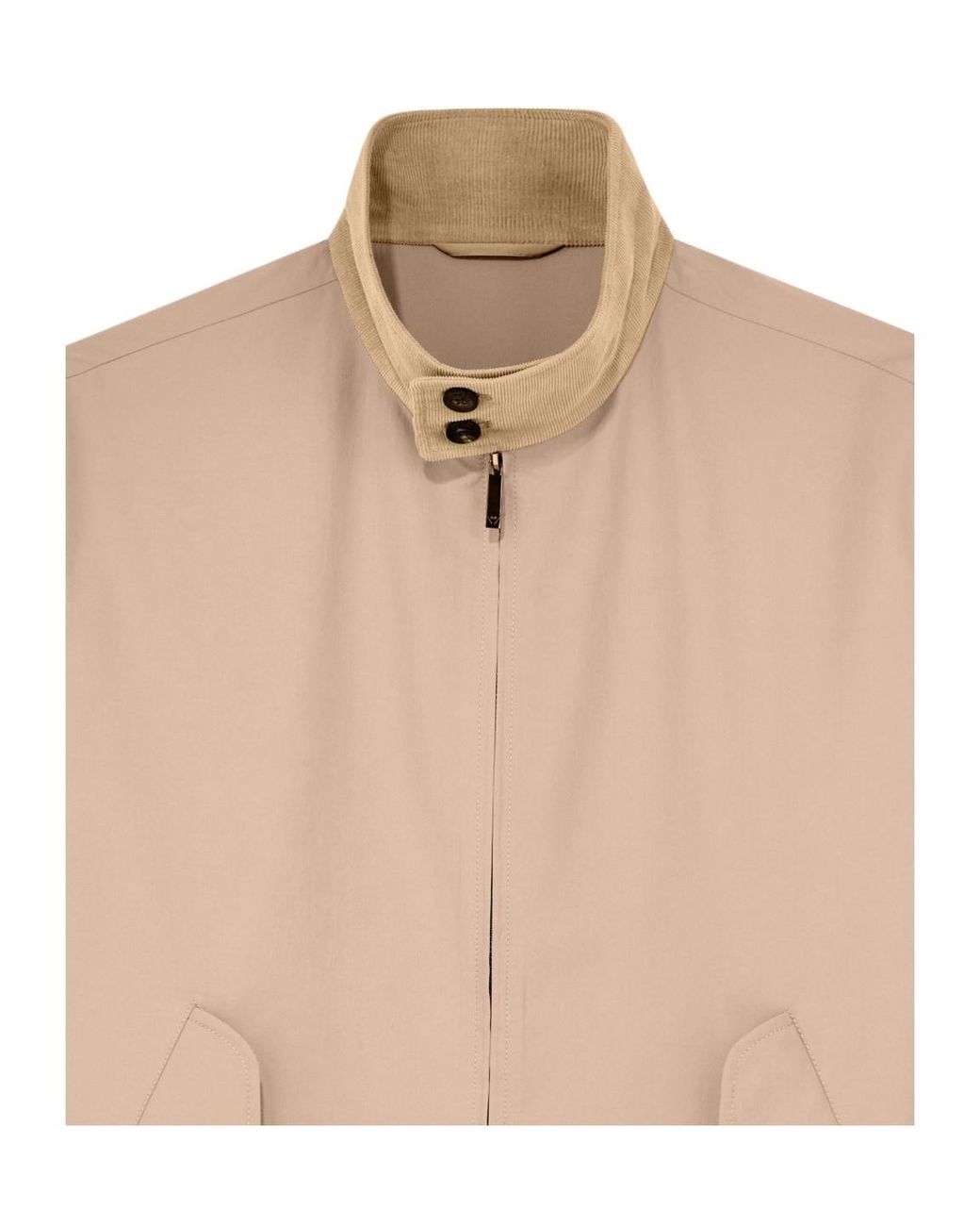 Emporio Armani Natural Stand Collar Zip Jacket for men