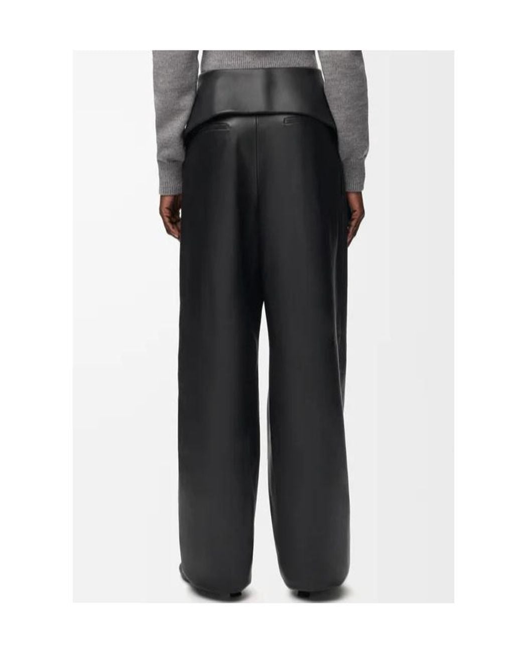 Loewe Gray Draped Trousers