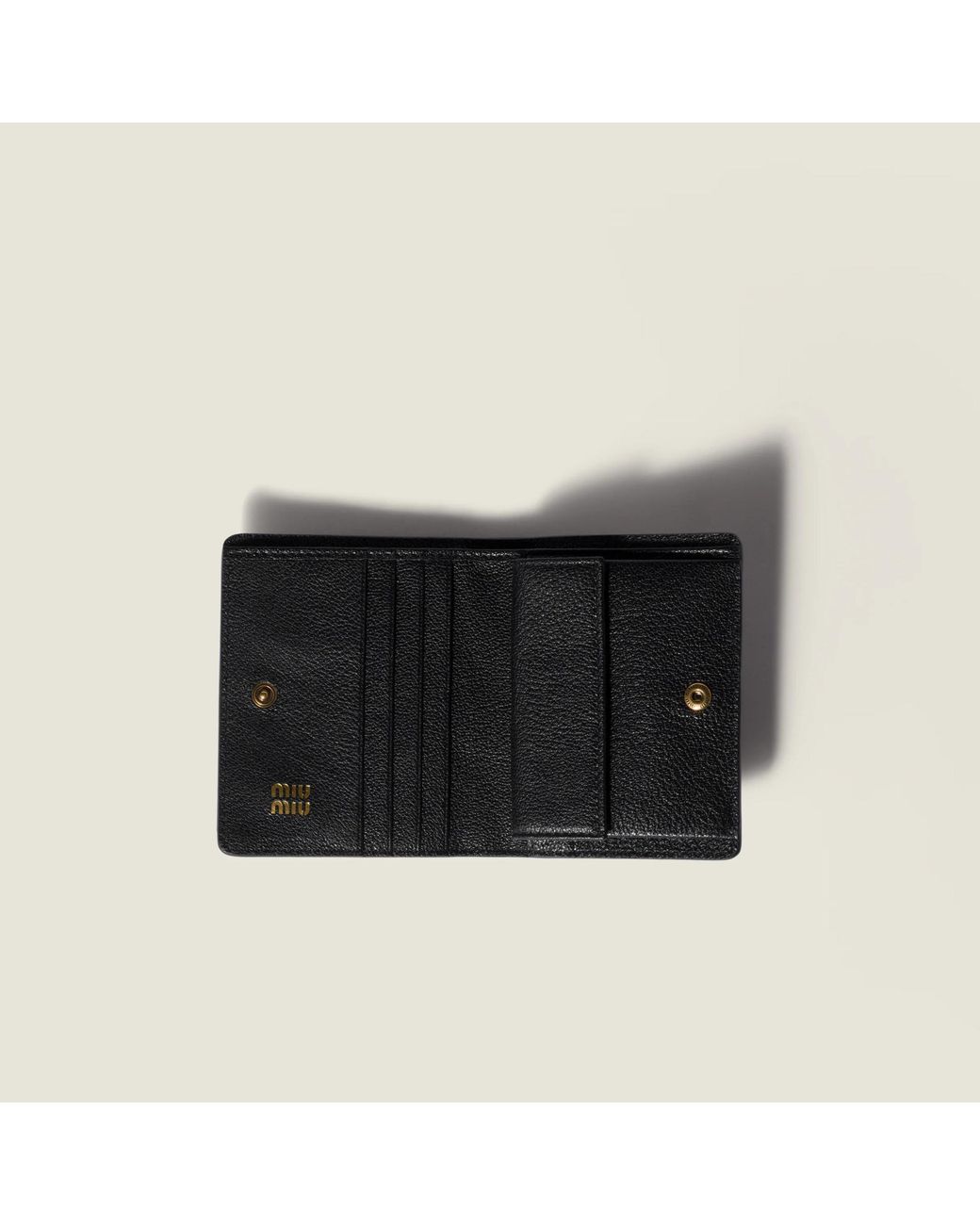 Miu Miu Black Small Leather Wallet