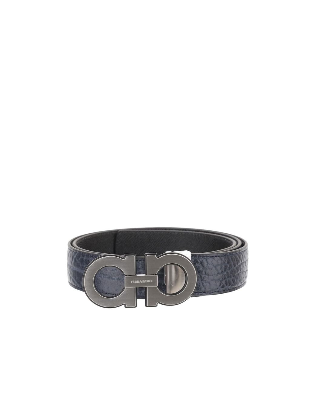 Ferragamo Multicolor Ferragamo Reversible Gancini Leather Belt for men