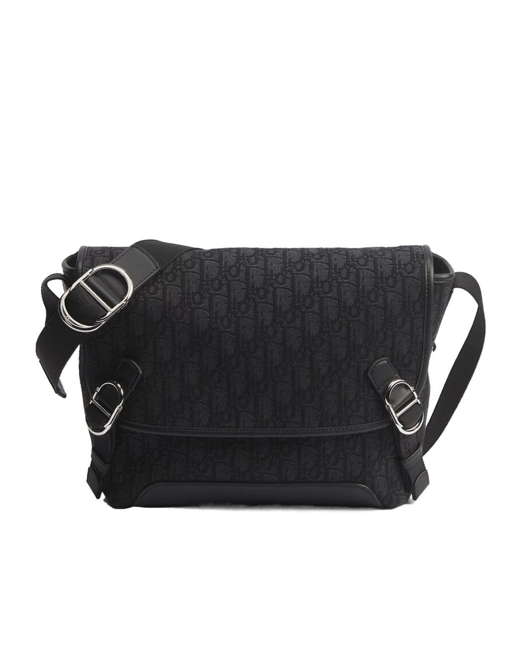 Dior Black Small Jett Messenger Bag With Flap for men