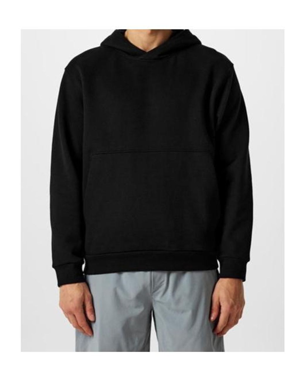 lululemon athletica Black Steady State Pullover Hoodie for men