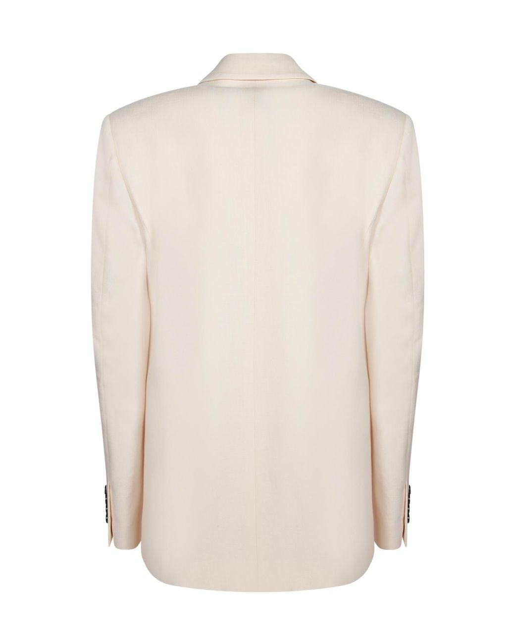 MSGM White Single-Breasted Tailored Blazer