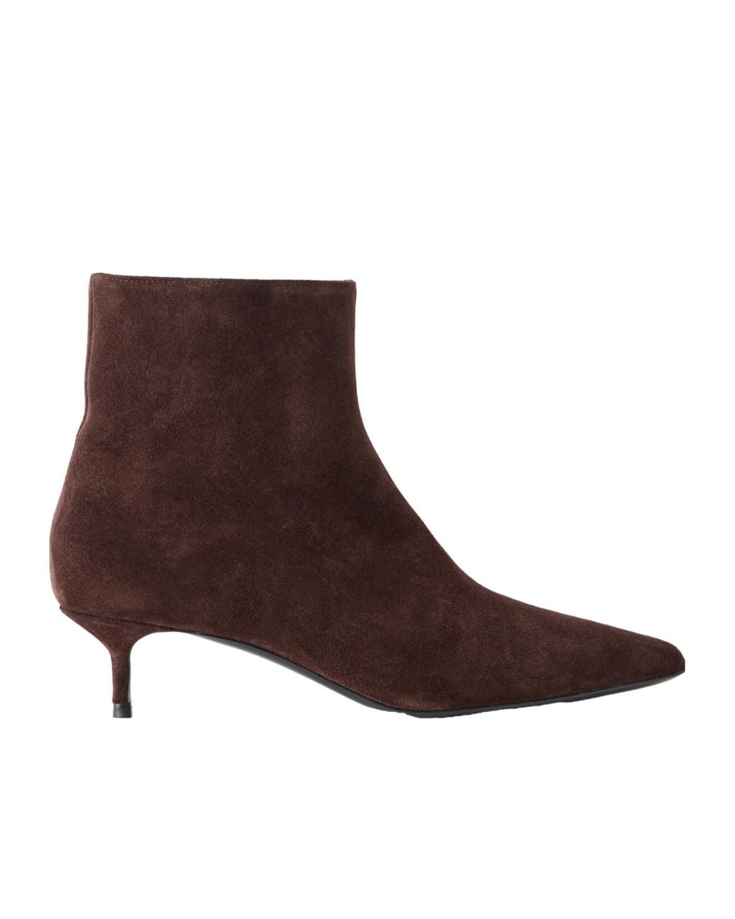 Staud Brown Suede Ankle Boots
