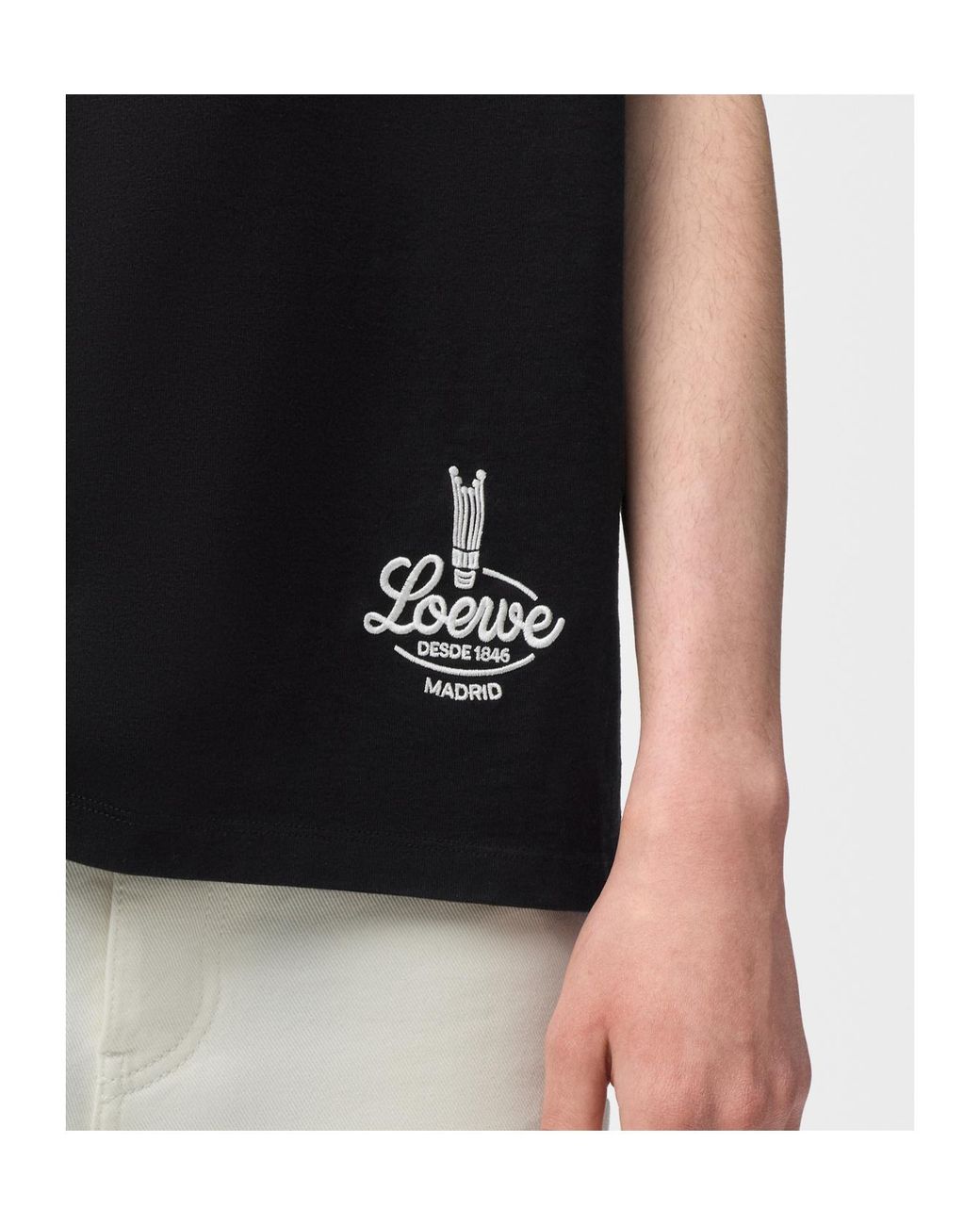 Loewe Black Relaxed Fit T-Shirt for men