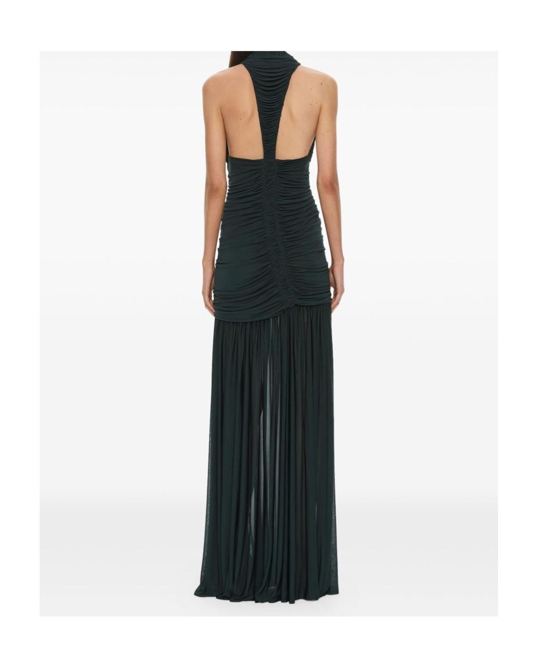 Christopher Esber Black Orion Flared Maxi Dress