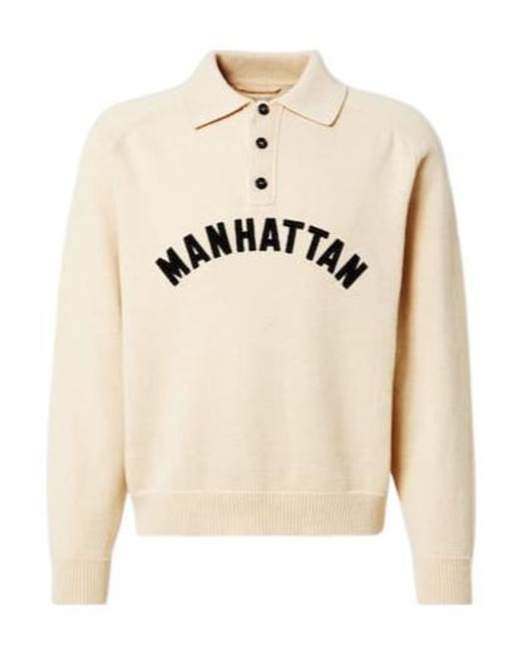Bode Natural Polo Sweater for men