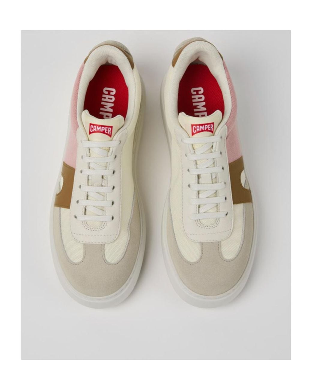 Camper Gray Lace-Up Low-Cut Casual Shoes