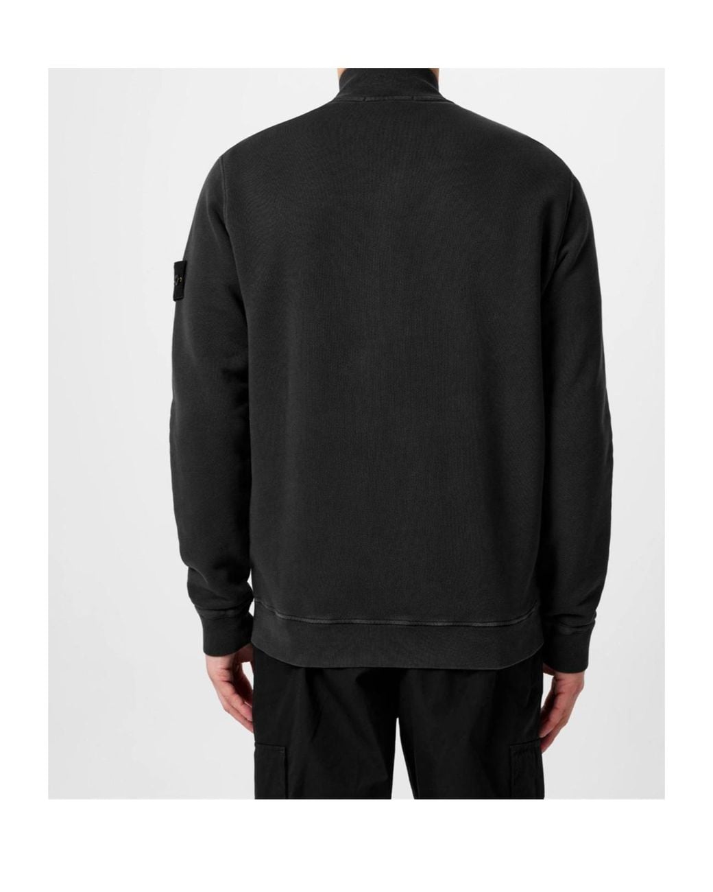 Stone Island Black Bomber Jacket for men