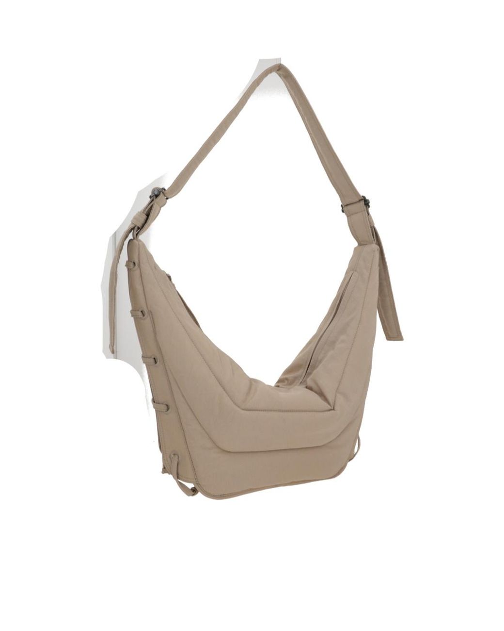 Lemaire Gray Game Medium Zipped Shoulder Bag for men
