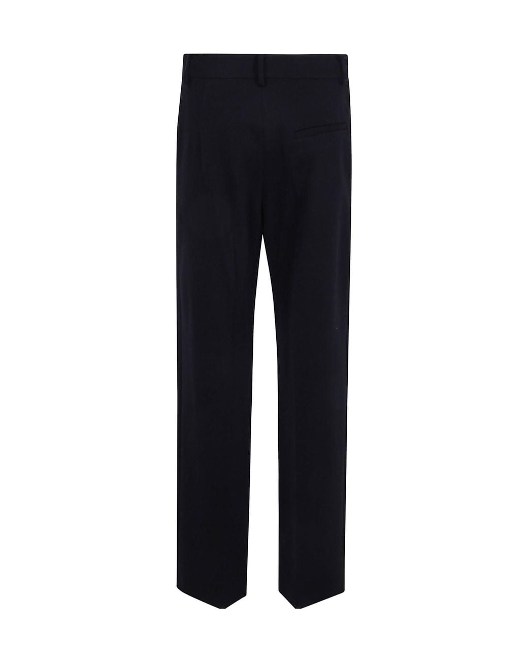 Mantu Blue Straight-Leg Tailored Trousers