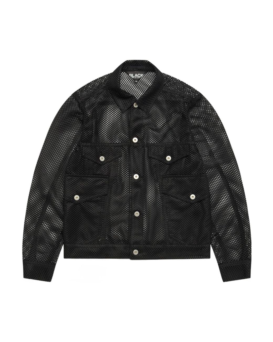 Comme des Garçons Black Long-Sleeved Mesh Jacket for men