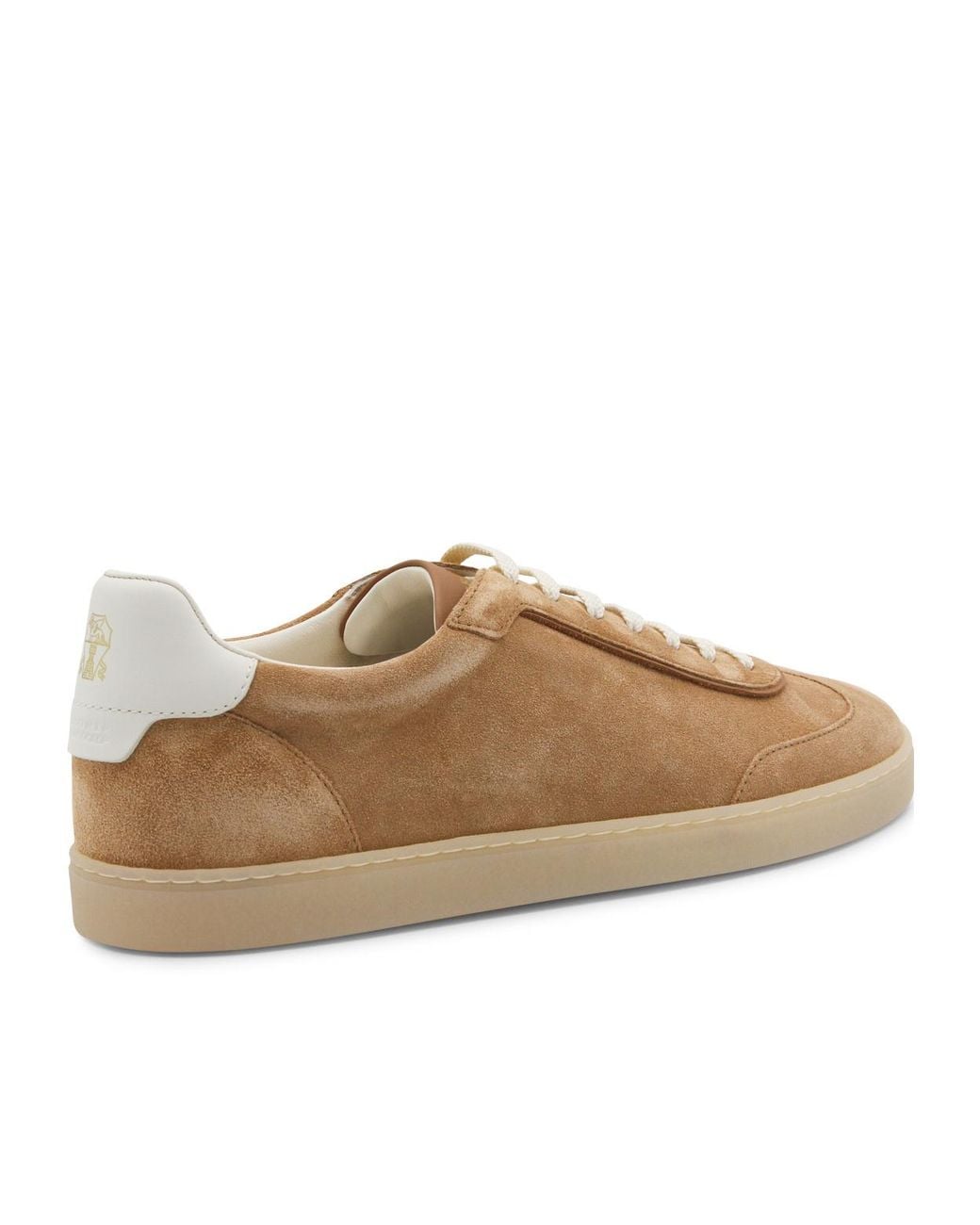Brunello Cucinelli Brown Low Top Lace-Up Sneakers for men