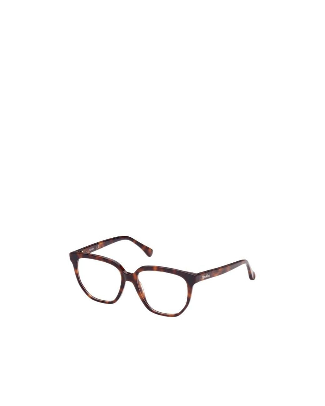 Max Mara White Square Frame Glasses