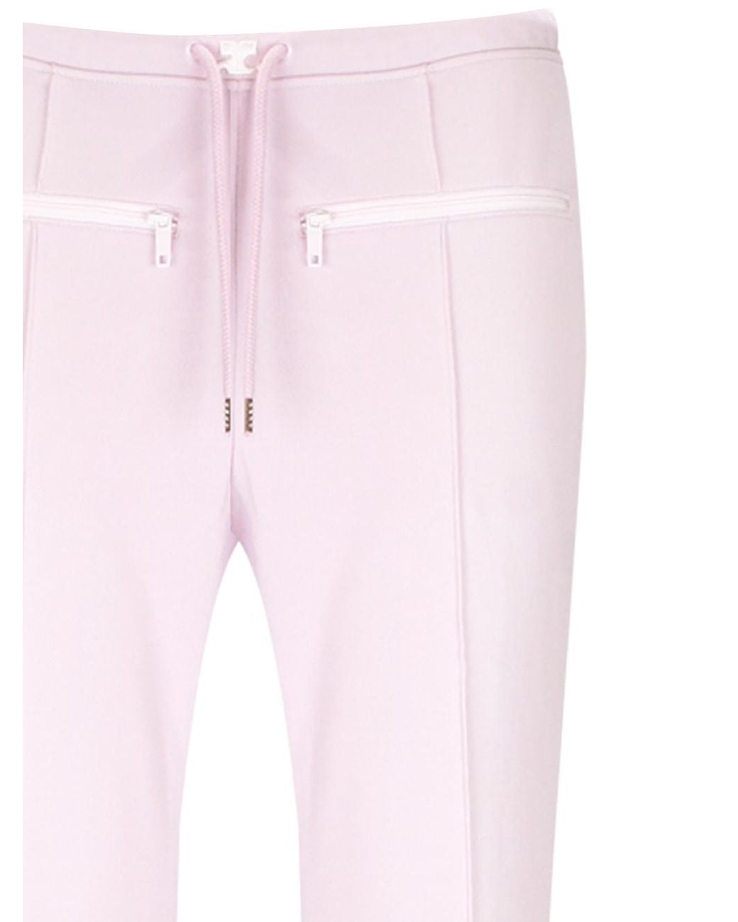 Courreges Pink Drawstring Flared Tracks Pants