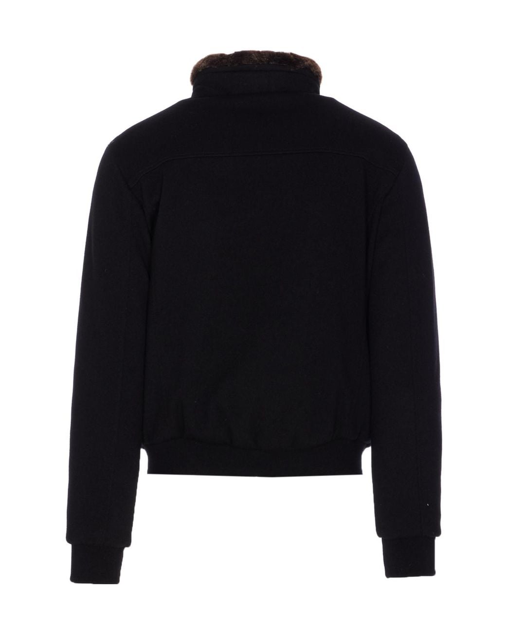 Moorer Black Bellati-Mrw Zipped Padded Jacket for men