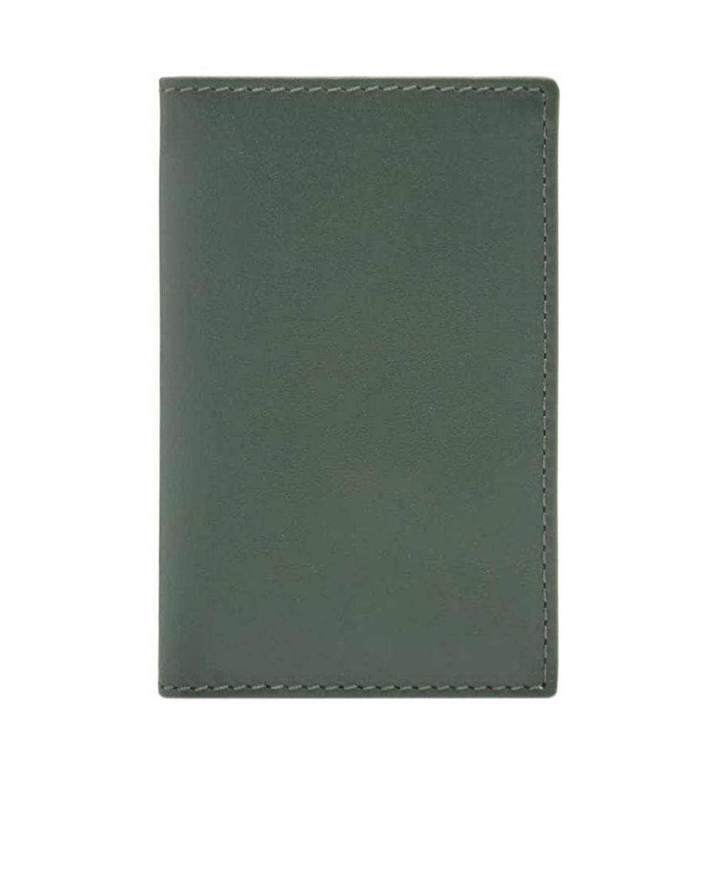 Comme des Garçons Green Classic Group Stitched Cardholder for men