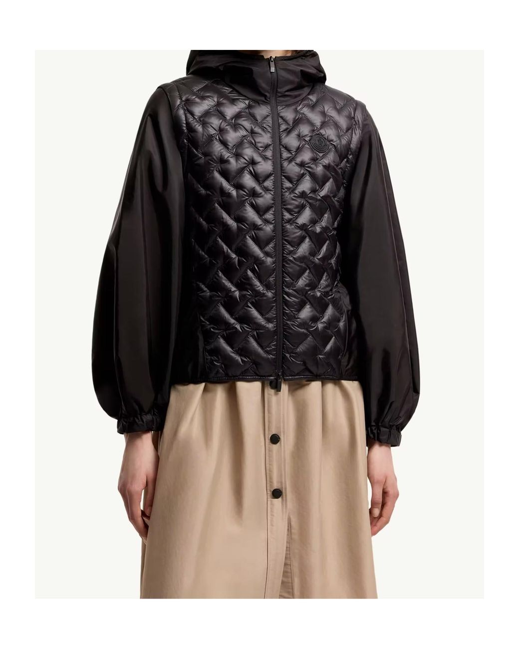 Moncler Black Mirage Packable 2-In-1 Short Down Jacket