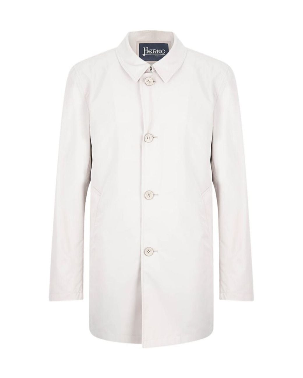 Herno White Long-Sleeved Casual Jacket for men