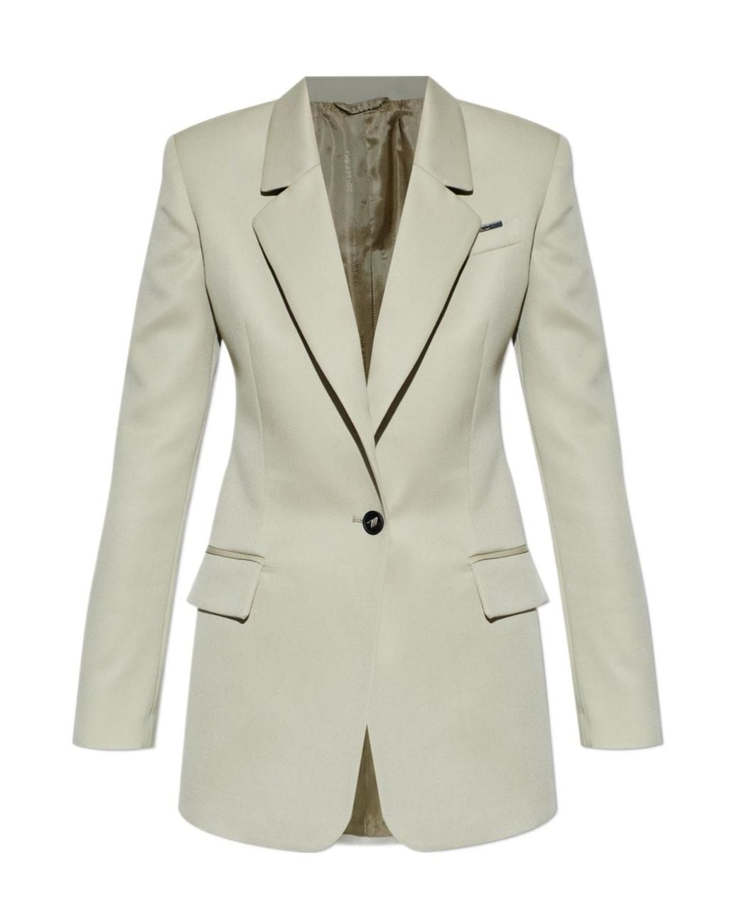 The Attico Natural The Single-Breasted Tailored Blazer