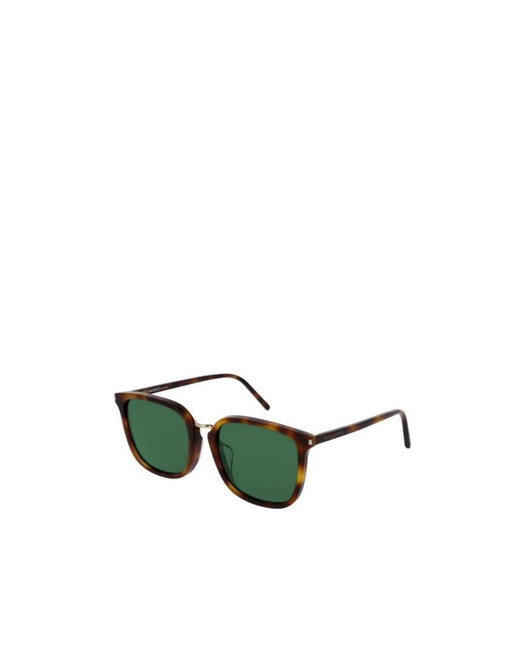 Saint Laurent Green Logo Details Sunglasses for men