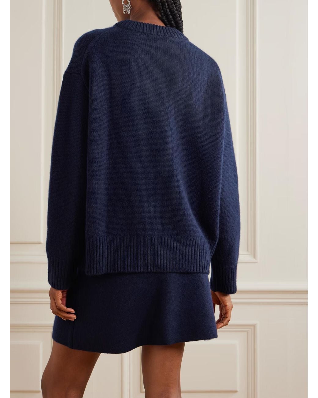 Lisa Yang Blue Clare Cashmere Mini Skirt