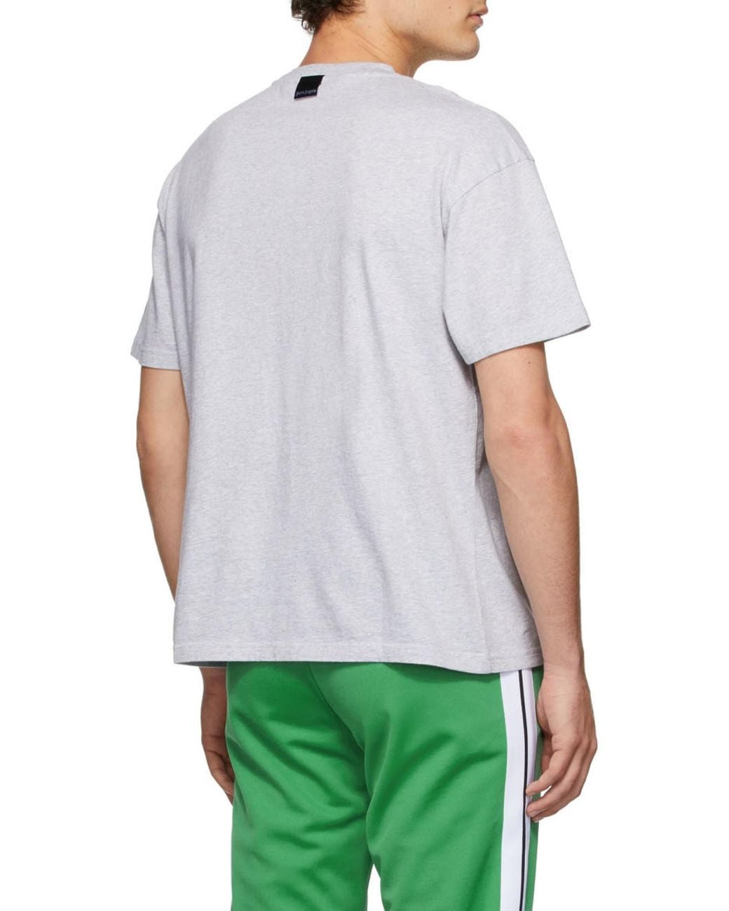 Palm Angels White Pxp Logo-Patch T-Shirt for men
