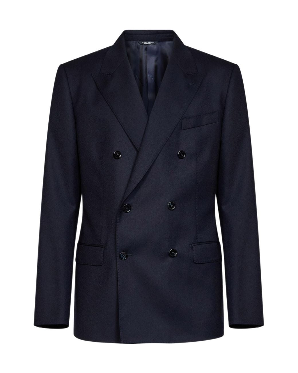 Dolce & Gabbana Blue Double-Breasted Jacket for men