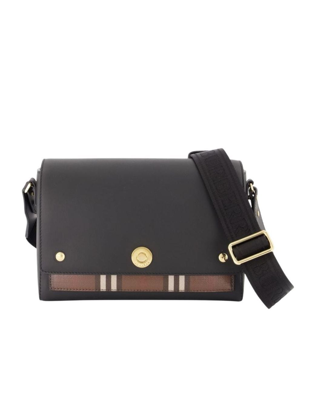 Burberry Black Note Medium Shoulder Bag