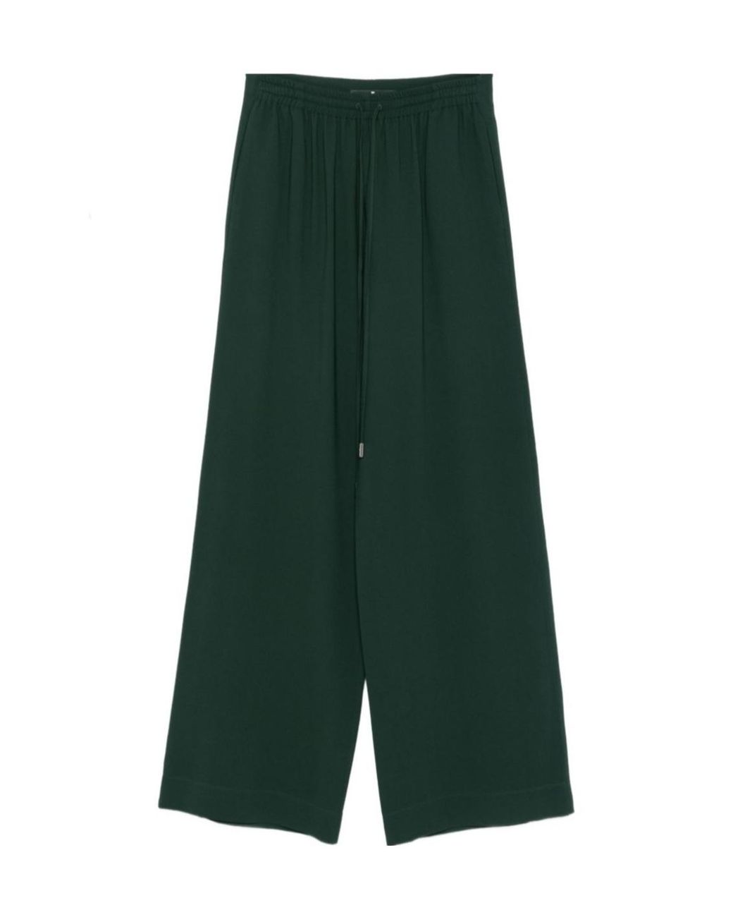 Ermanno Scervino Green Wide-Leg Track Pants