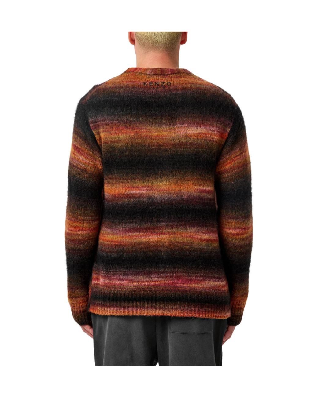 KENZO Black Mohair Cardigan for men