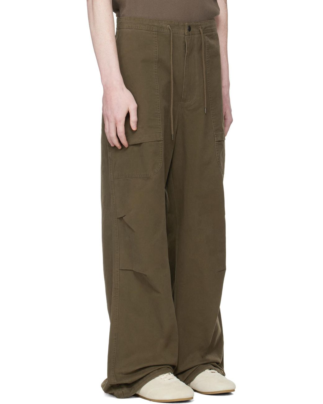 Entire studios Green Barren Straight Leg Cargo Pants for men