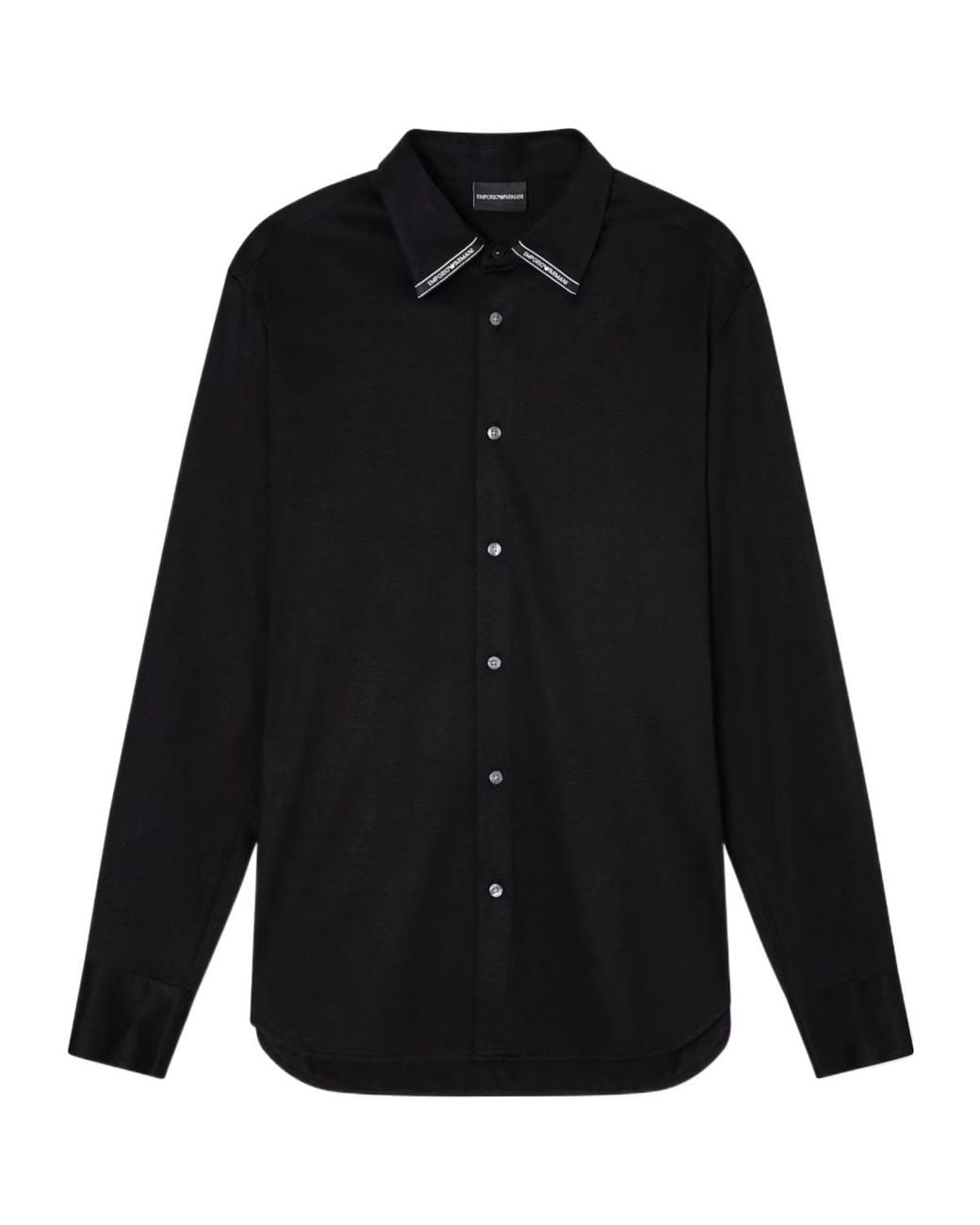 Emporio Armani Black Cotton Shirt for men
