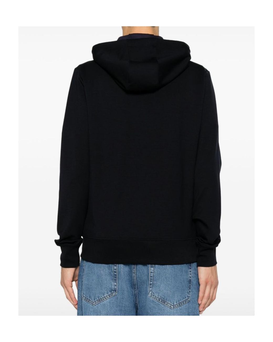 Paul Smith Black Zip-Up Hoodie for men