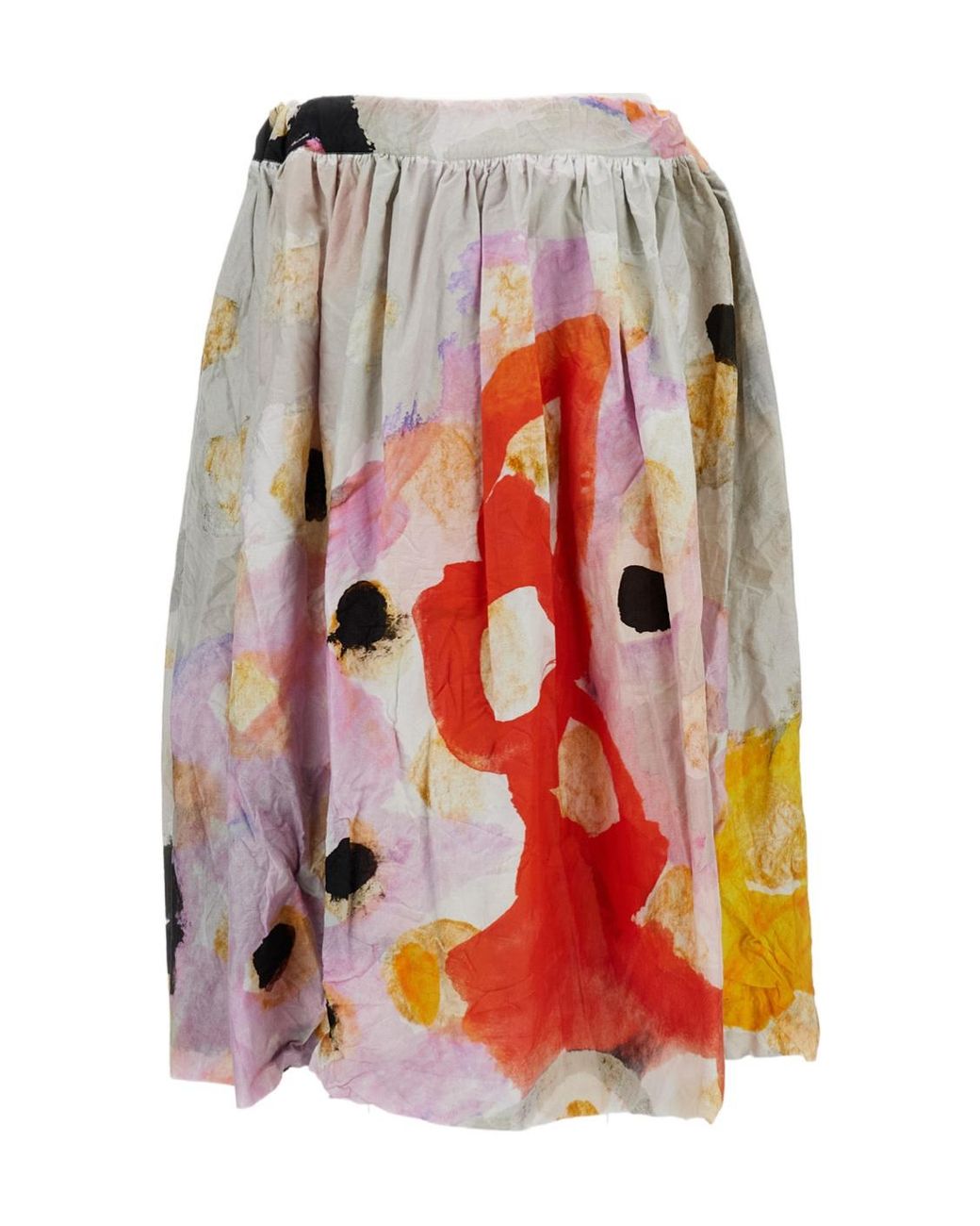 Daniela Gregis Multi-Colored Printed Midi Skirt