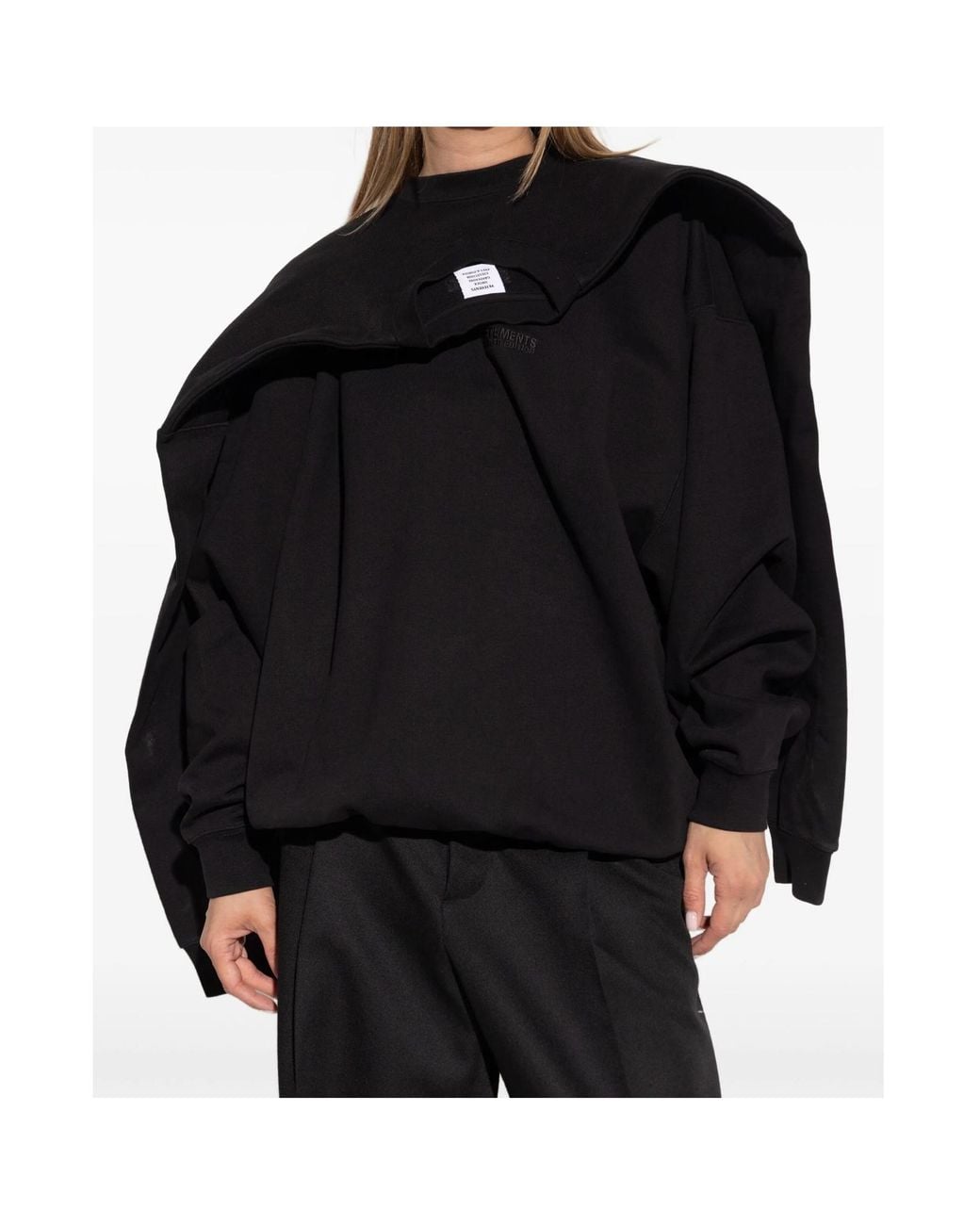 Vetements Blue Decorative Trim Sweatshirt for men