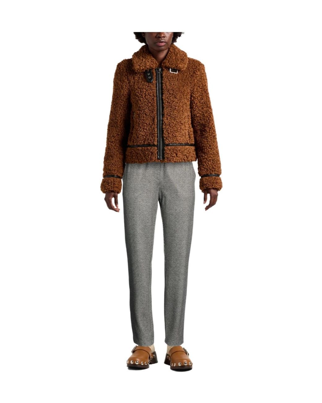 Weekend by Maxmara Gray Plaid Tapered Pants