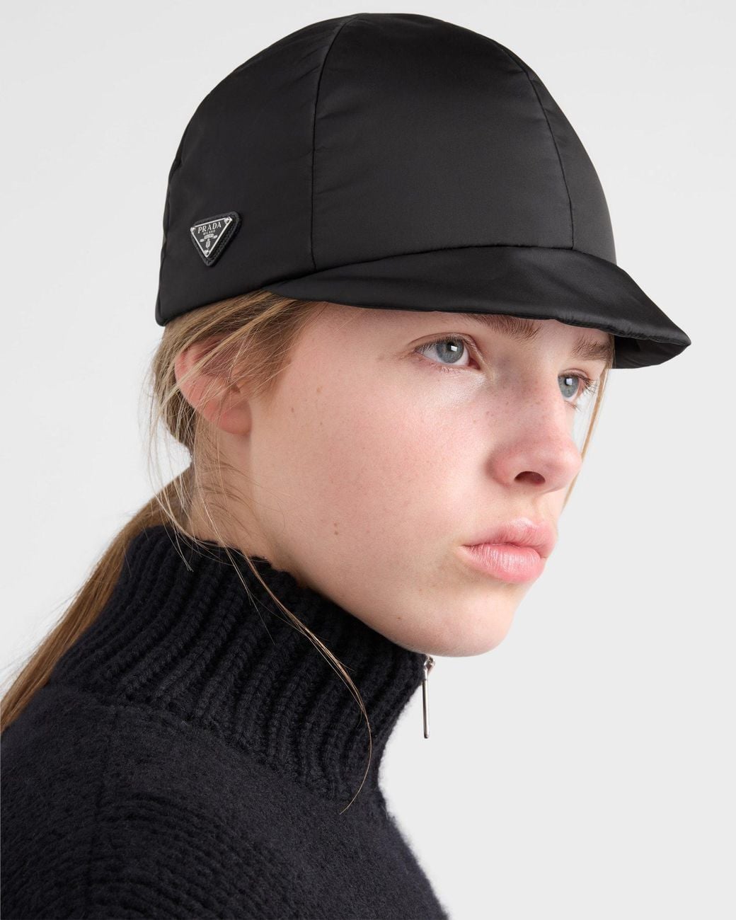 Prada Black Re-Nylon Cap