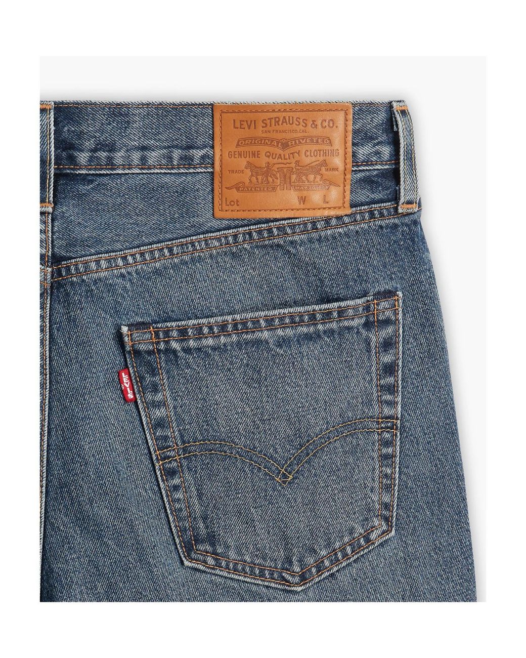 Levi's Blue 568 Relaxed Loose Jeans for men
