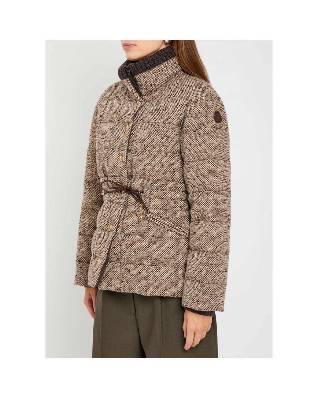 Moncler Brown Simple Wool Jacket