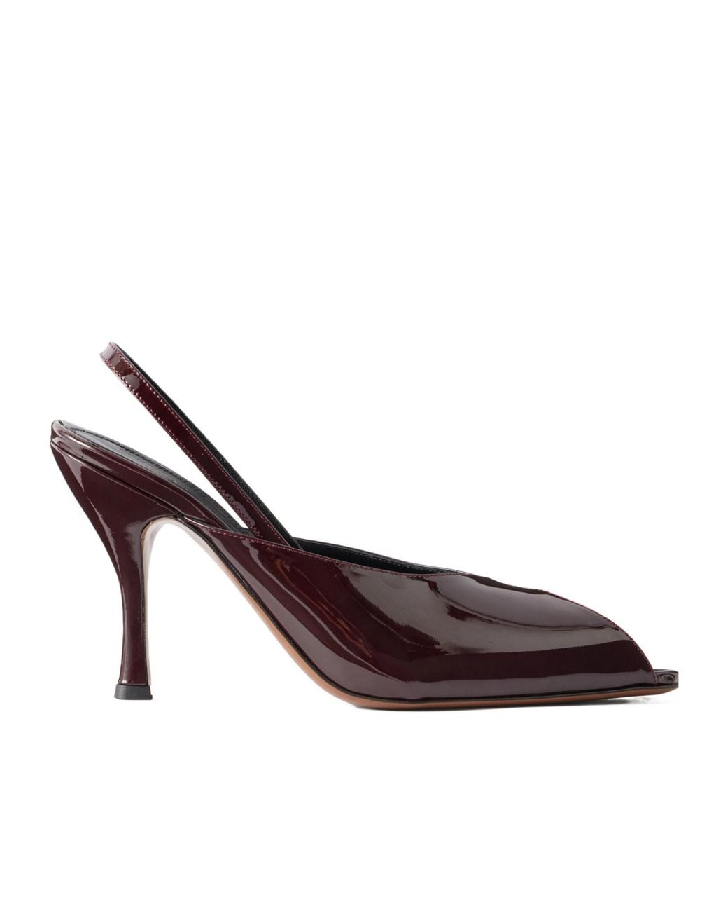 Neous Brown Patent Leather Pumps