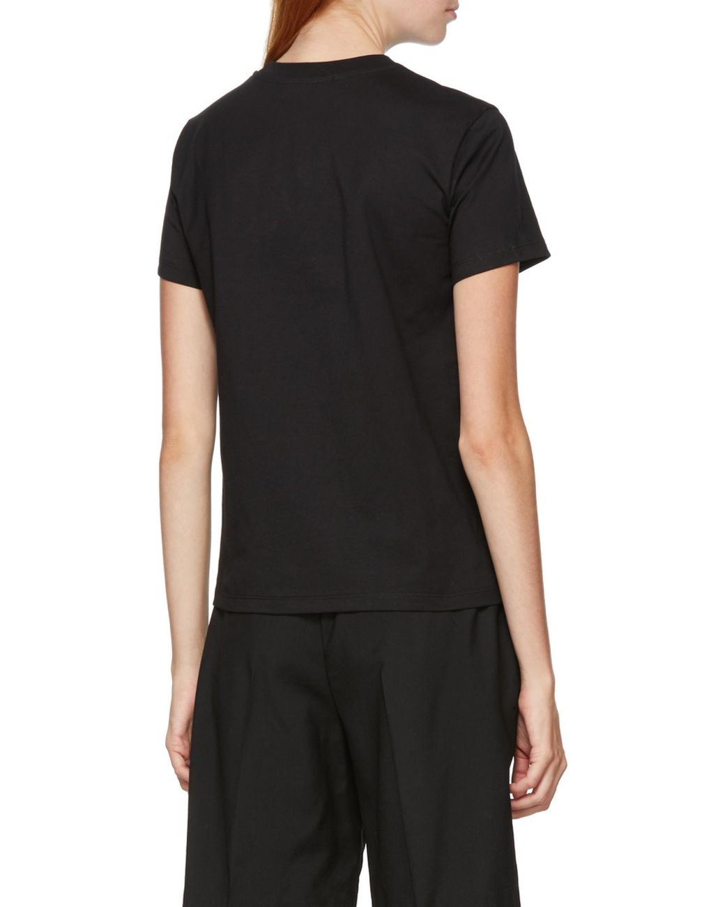 MSGM Black Logo Print T-Shirt