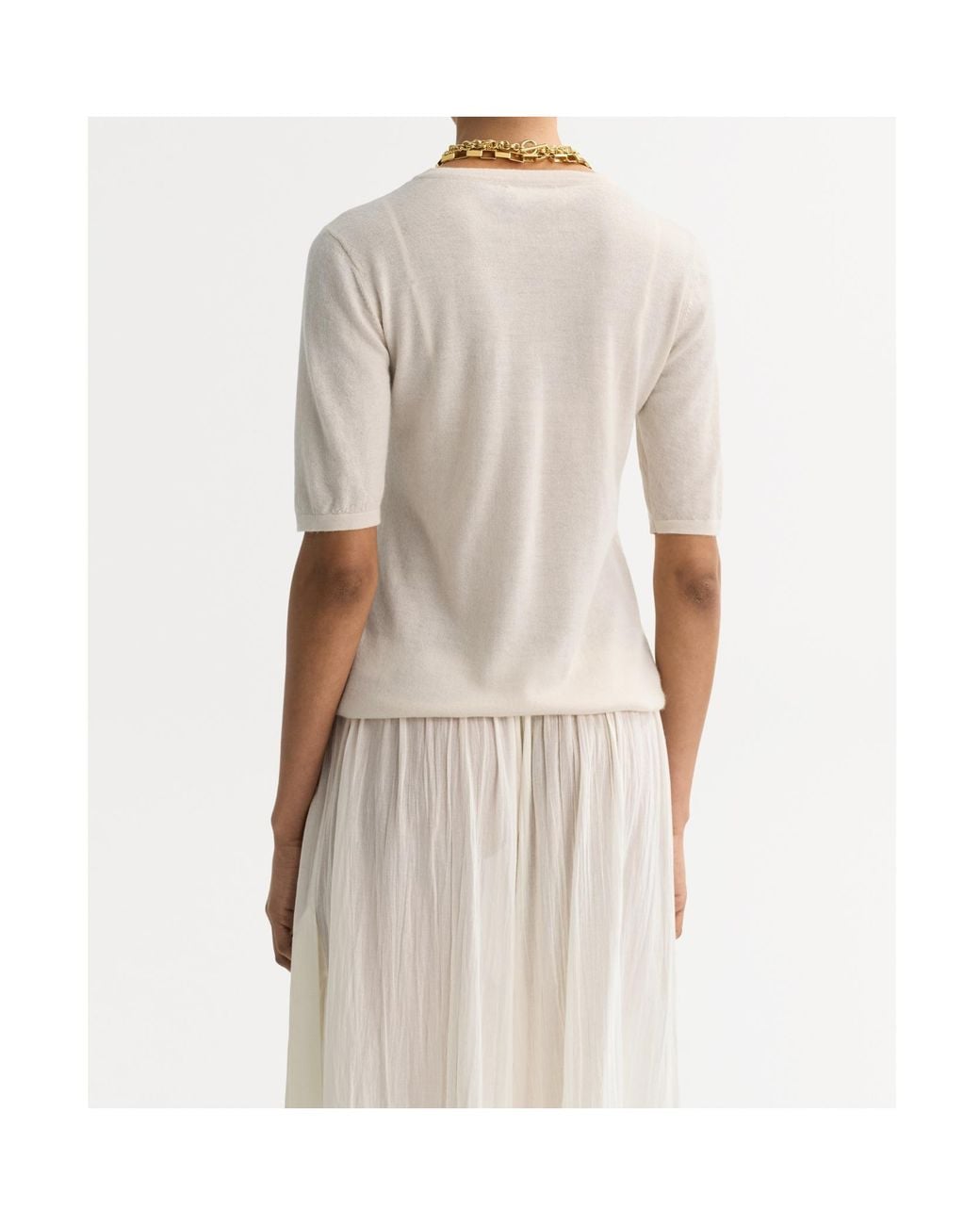 Soft Goat White Short-Sleeve T-Shirt