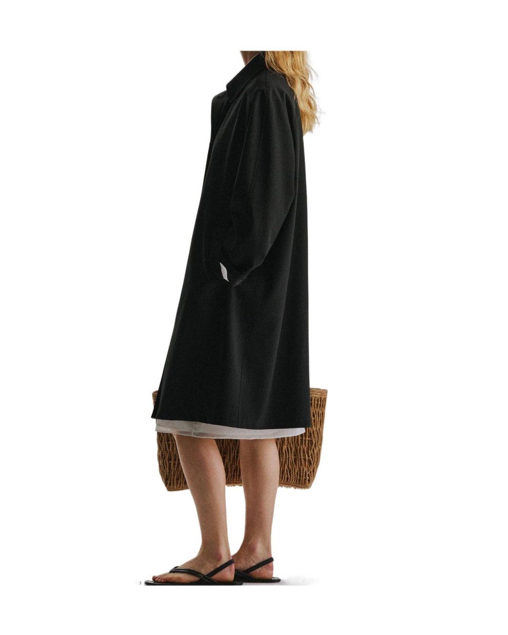 The Row Black Datima Coat